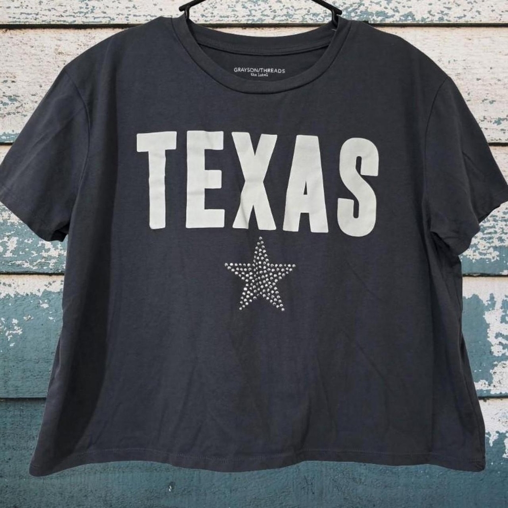 Grayson Threads Texas Star Cropped Tee